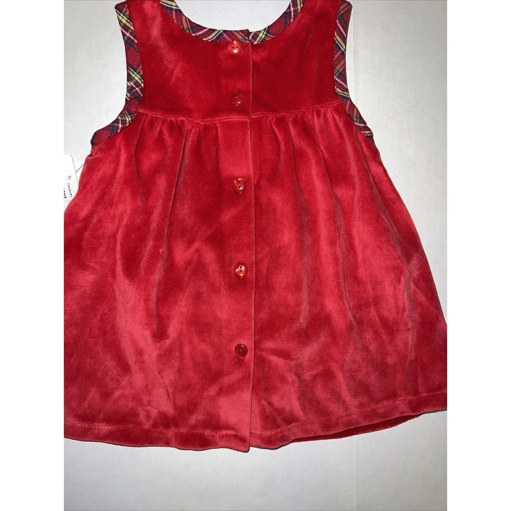 First‎ Impressions Baby Girls Red Velour Christmas Dress w/ Shrug 3-6 Months New